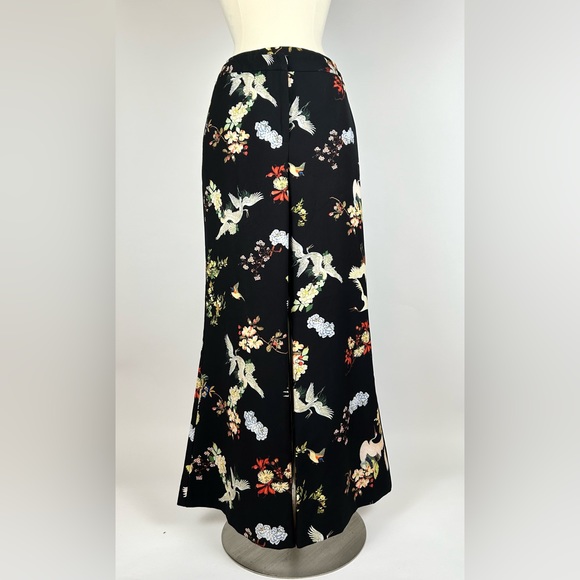 Rara Avis by Iris Apfel Pants - Rara Avis by Iris Apfel Flared Floral print Pants Womens Size 14 Black